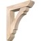 Ekena Millwork Olympic Slat Smooth Bracket w/ Offset Brace, Douglas Fir, 7 1/2"W x 34"D x 38"H BKT0806X34X38OLY06SDF - alternate 1